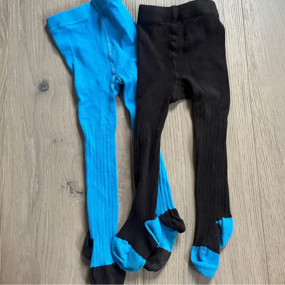 Mini boden ribbed tights 18/24